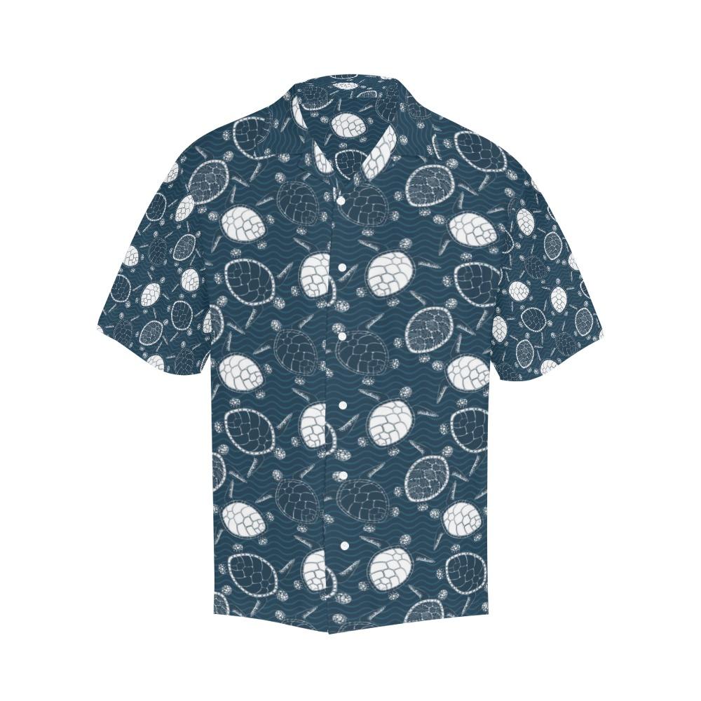 Sea Turtle Print Design Hawaiian Shirt