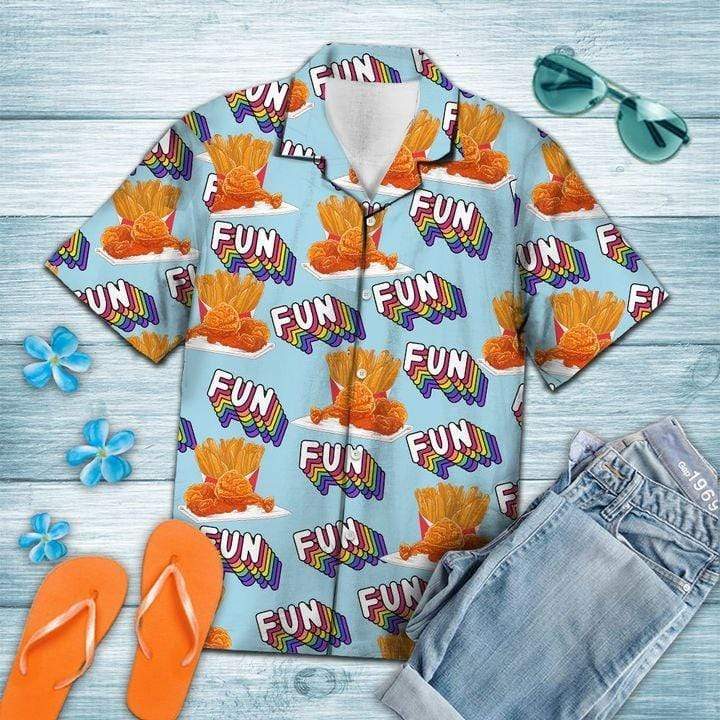 Fried Chicken Fun Summer Hawaiian Aloha Shirts #DH