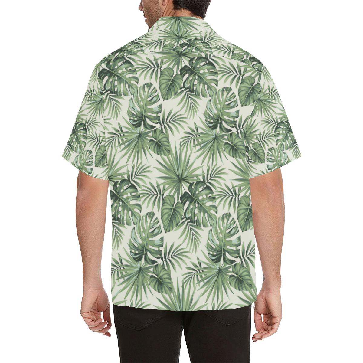 Palm Leaf Pattern Print Design A Hawaiian Shirt