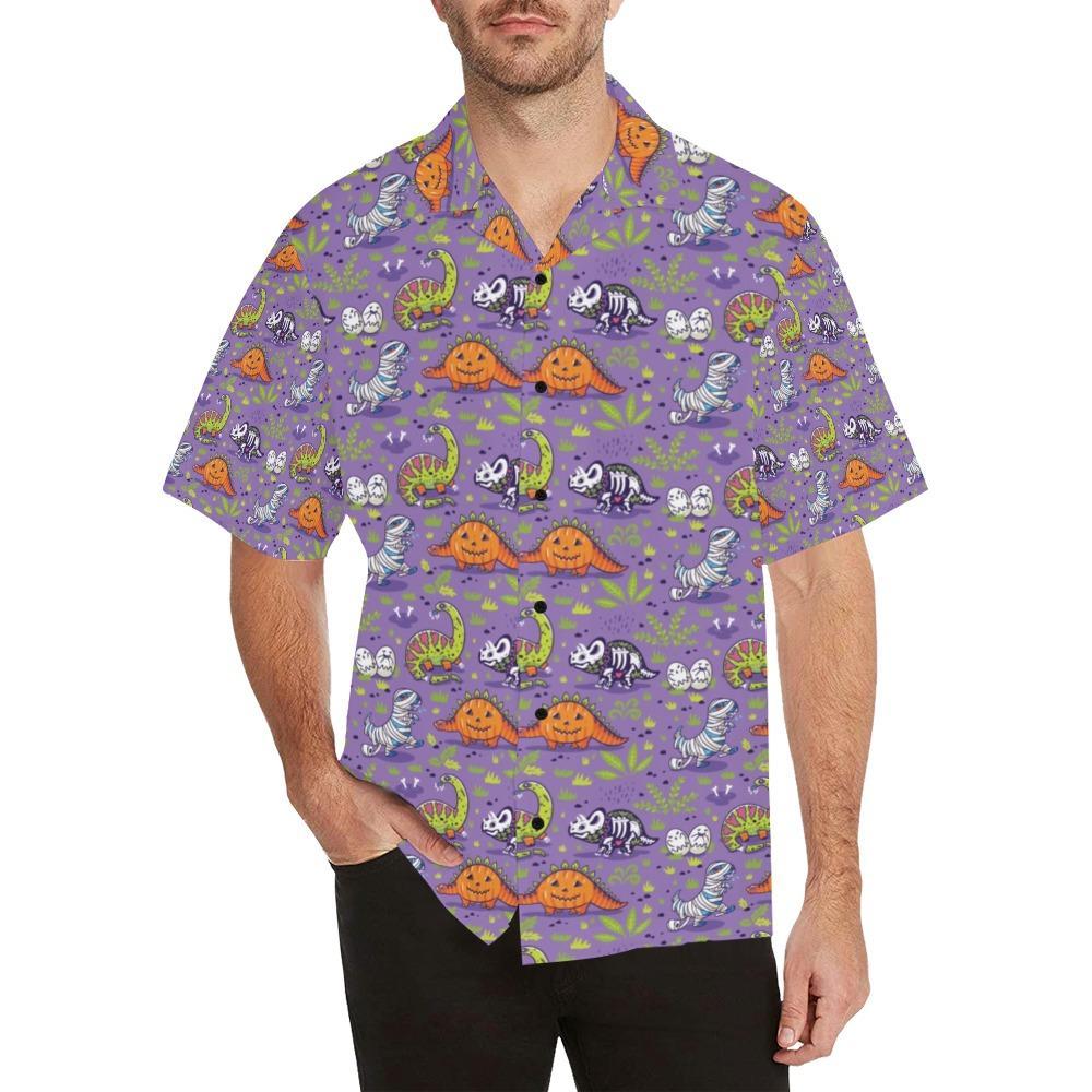 Zombie Dinosaur Print Design Hawaiian Shirt