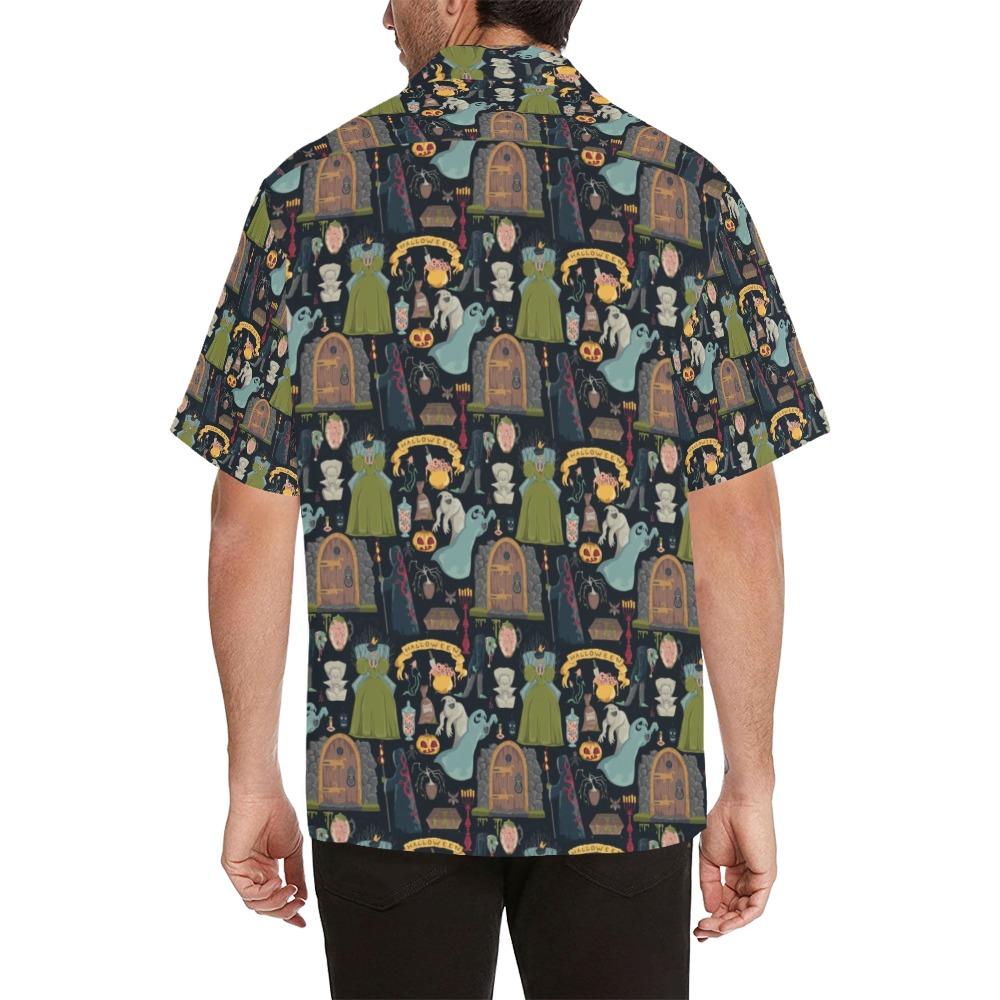 Creepy Halloween Print Design Hawaiian Shirt