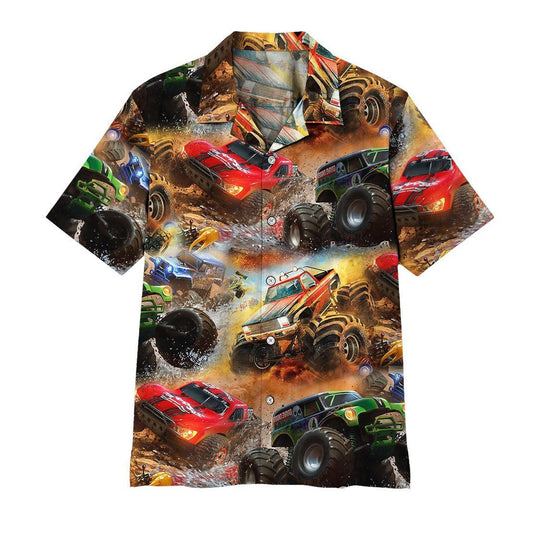  3D Monster Truck Hawaii Shirt