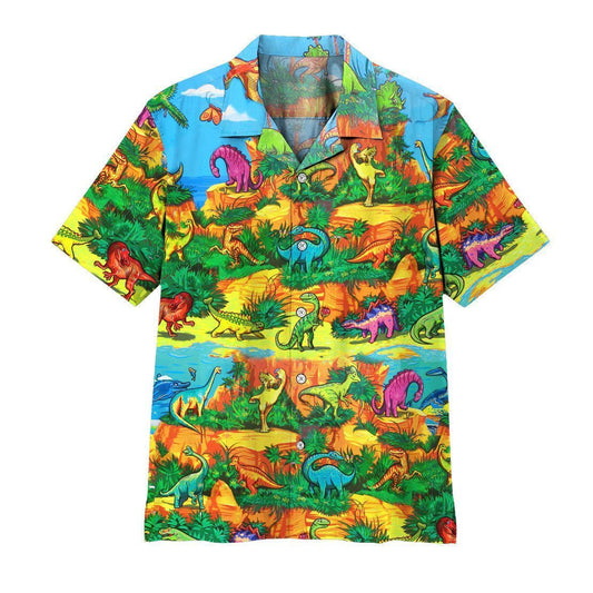  3D Dinosaur Hawaii Shirt