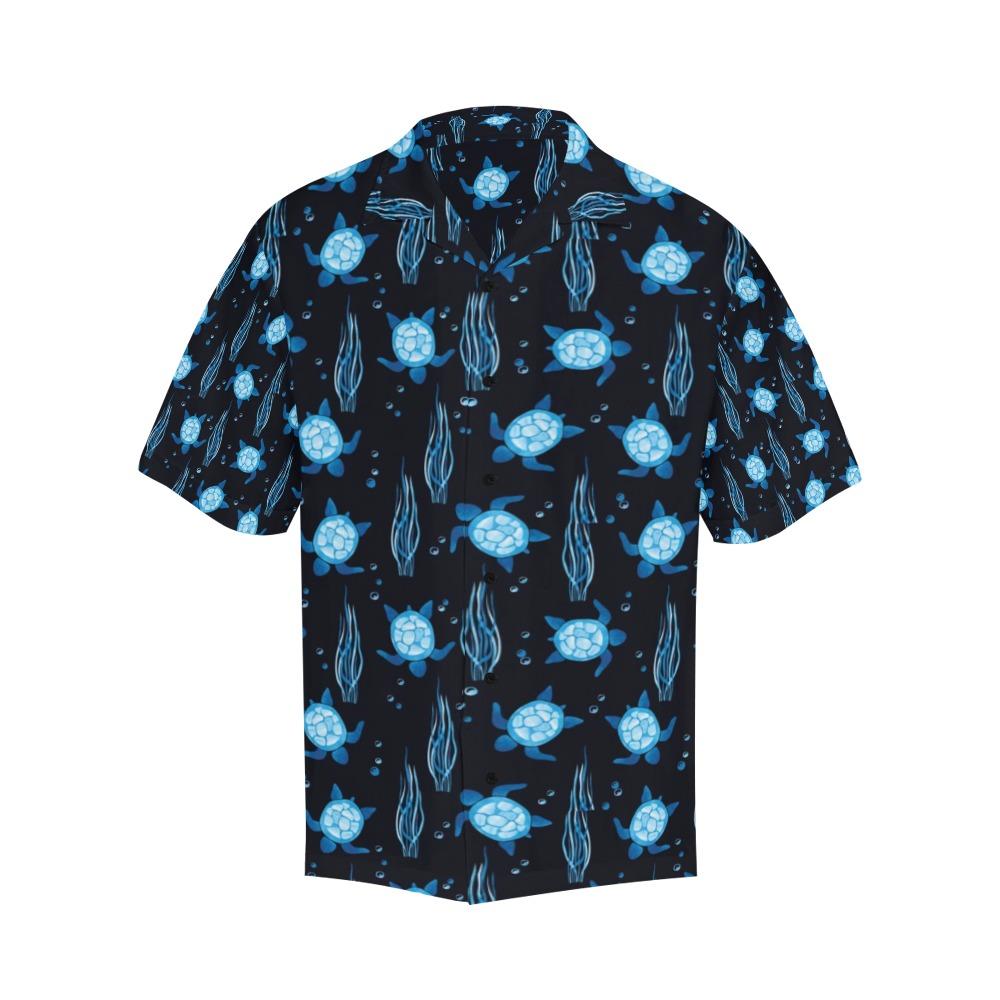 Sea Turtle Print Design Hawaiian Shirt