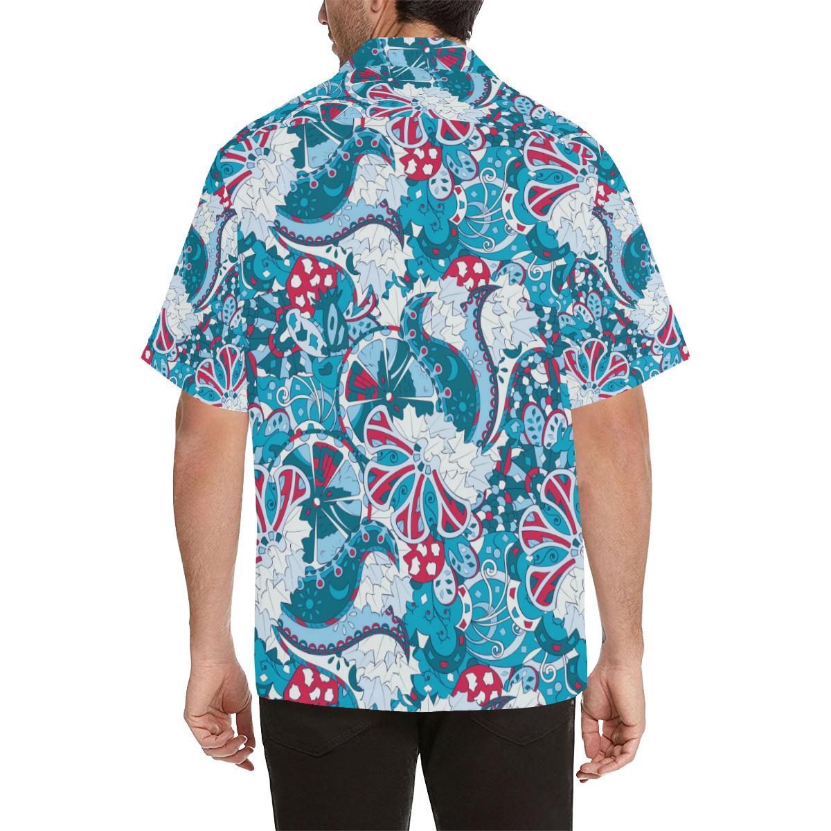 Funky Retro Pattern Print Design A Hawaiian Shirt