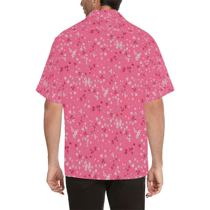 Sakura Pattern Background Mens All Over Print Hawaiian Shirt