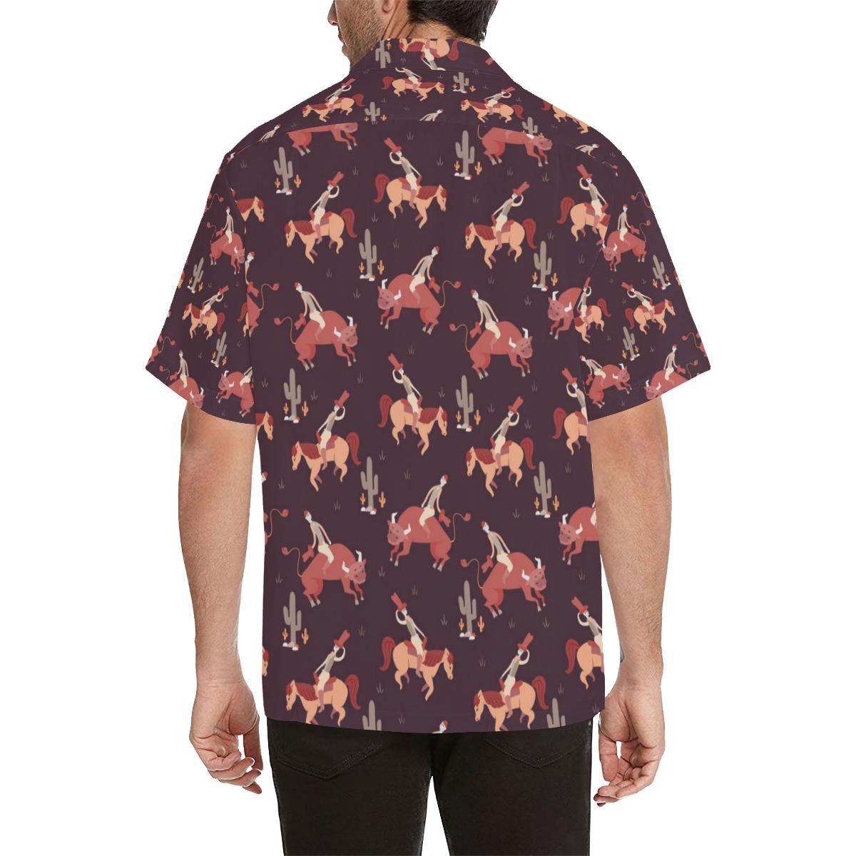 Rodeo Pattern Print Design A Hawaiian Shirt