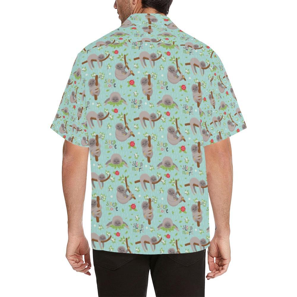 Sloth Print Design Hawaiian Shirt