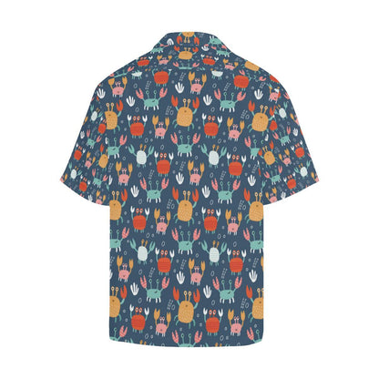 Crab Pattern Print Design Hawaiian Shirt