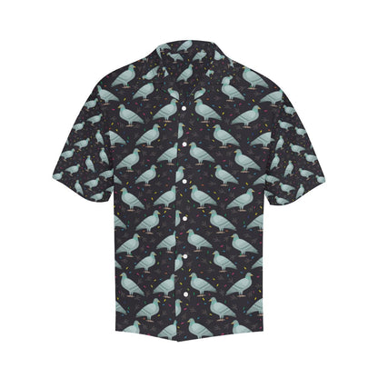 Pigeon Pattern Print Design 01 Mens All Over Hawaiian Shirt