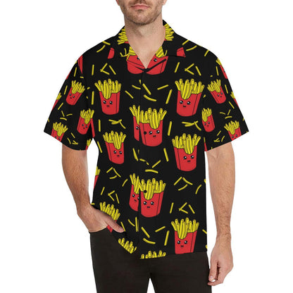 French Fried Pattern Print Design Hawaiian Shirt