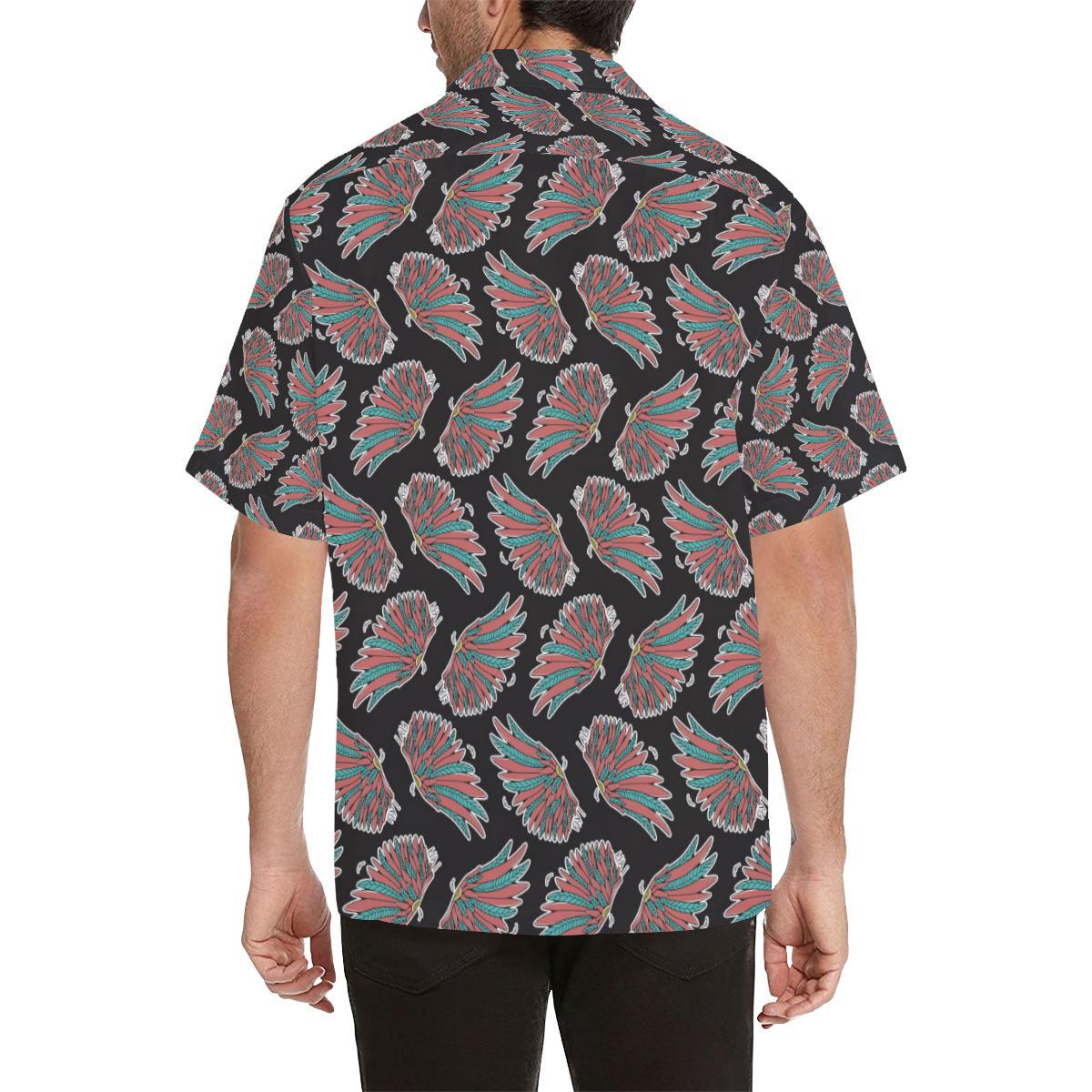 Angel Wings Pattern Print Design Hawaiian Shirt