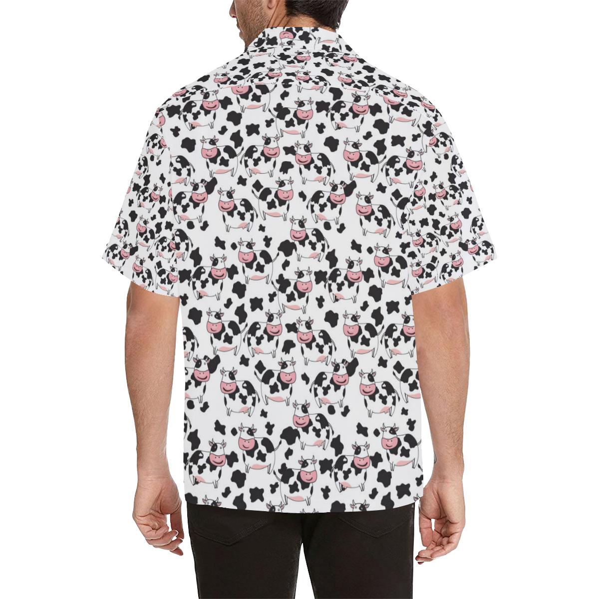 Cow Pattern Print Design Hawaiian Shirt