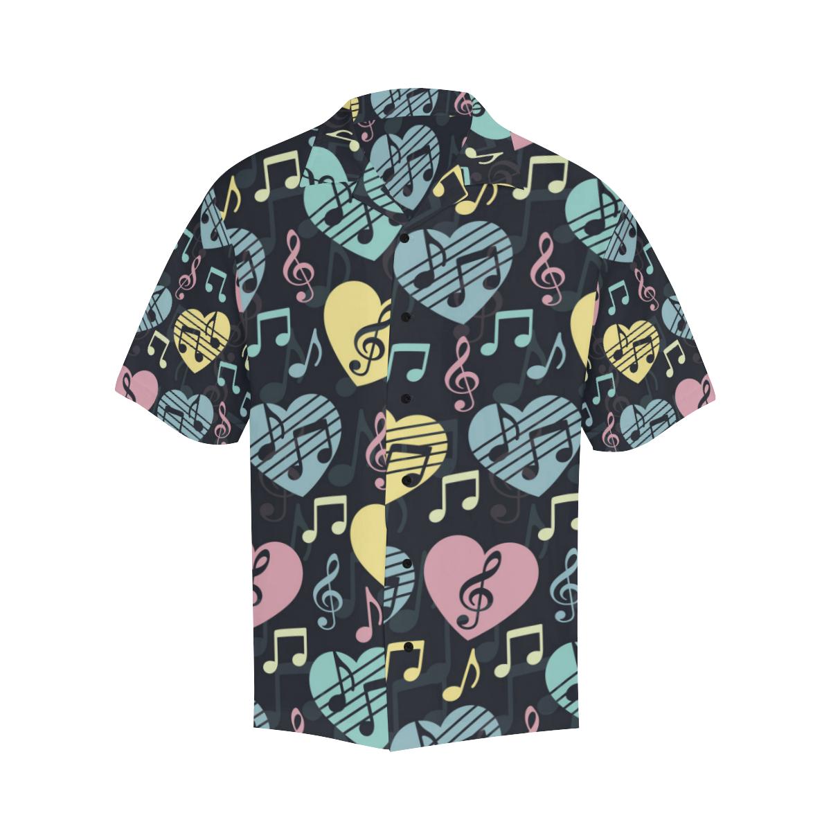 Music Note Pattern Print Design A Hawaiian Shirt