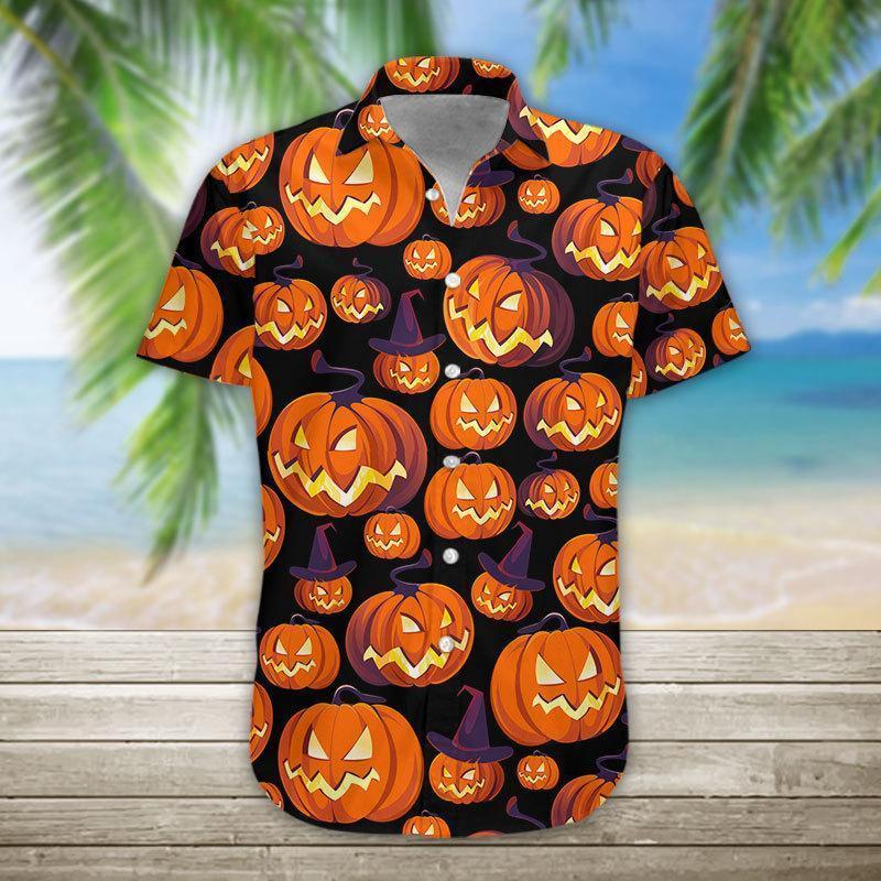 Pumpkin Halloween 3D All Over Printed Hawaiian Shirt | Unique Beach