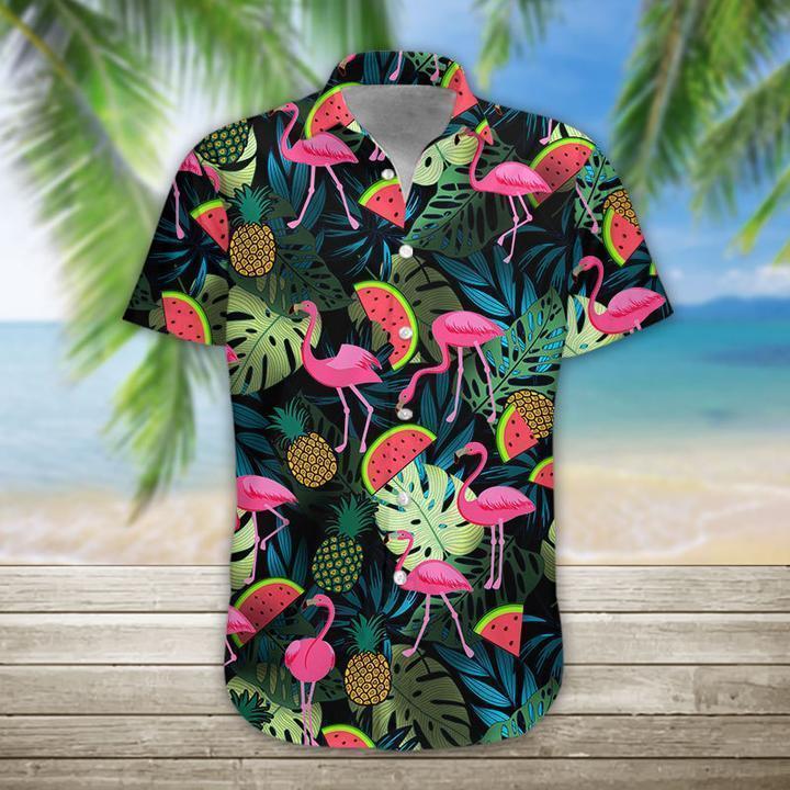 Flamingo Hawaiian Shirt | Hawaiian Shirt For Men | Hawaiian Shirt For Women | HW1201