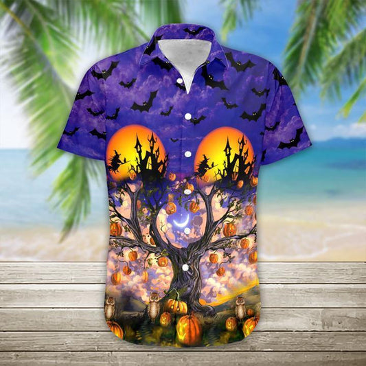 Halloween Tropical Hawaiian Shirt | For Men & Women | Adult | HW1182