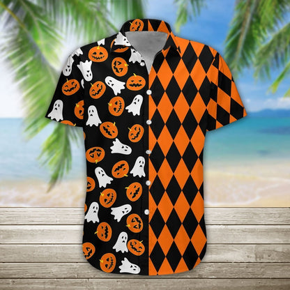 Pumpkin Halloween 3D All Over Printed Hawaiian Shirt | Unique Beach