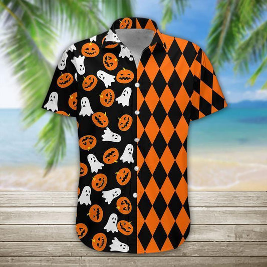 Boo Pumpkin Halloween Hawaiian Shirt | For Men & Women | Adult | HW1210