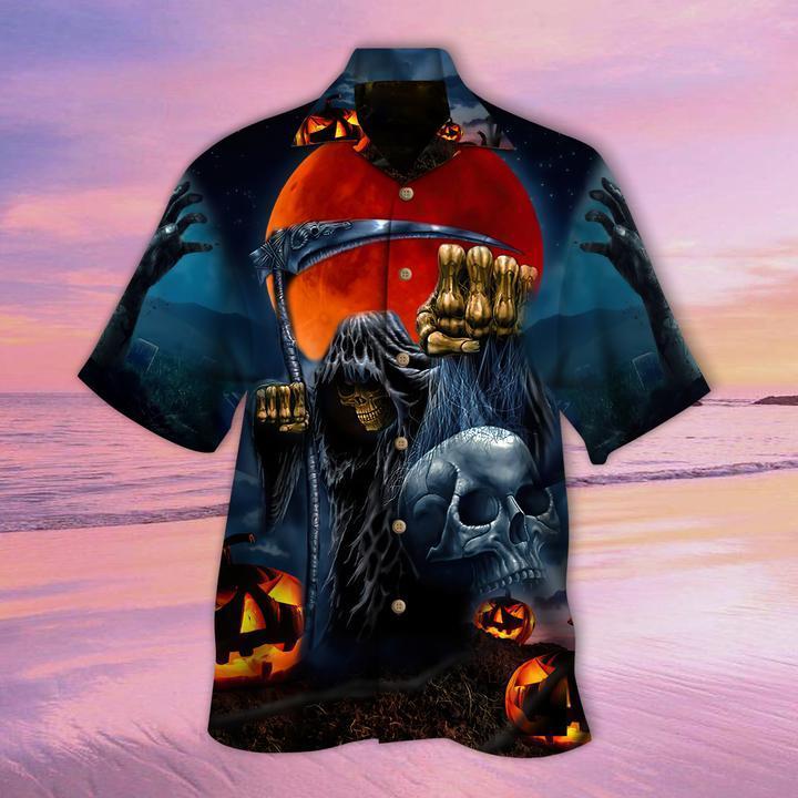 The Grim Reaper Halloween Hawaiian Shirt | For Men & Women | Adult | HW9181