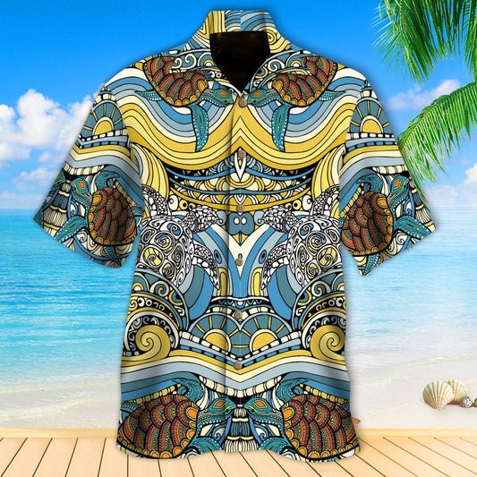 Turtle Waves Hawaiian Shirt | For Men & Women | Adult | HW6251