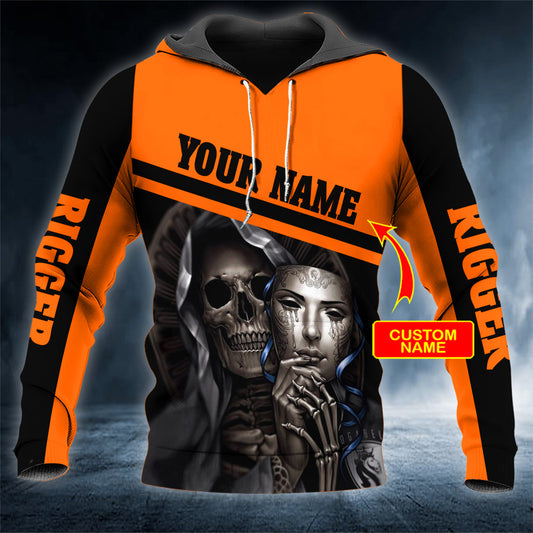 Skeleton Mask Ghost Skull Personalized 3D All Over Printed Unisex Hoodie US Size