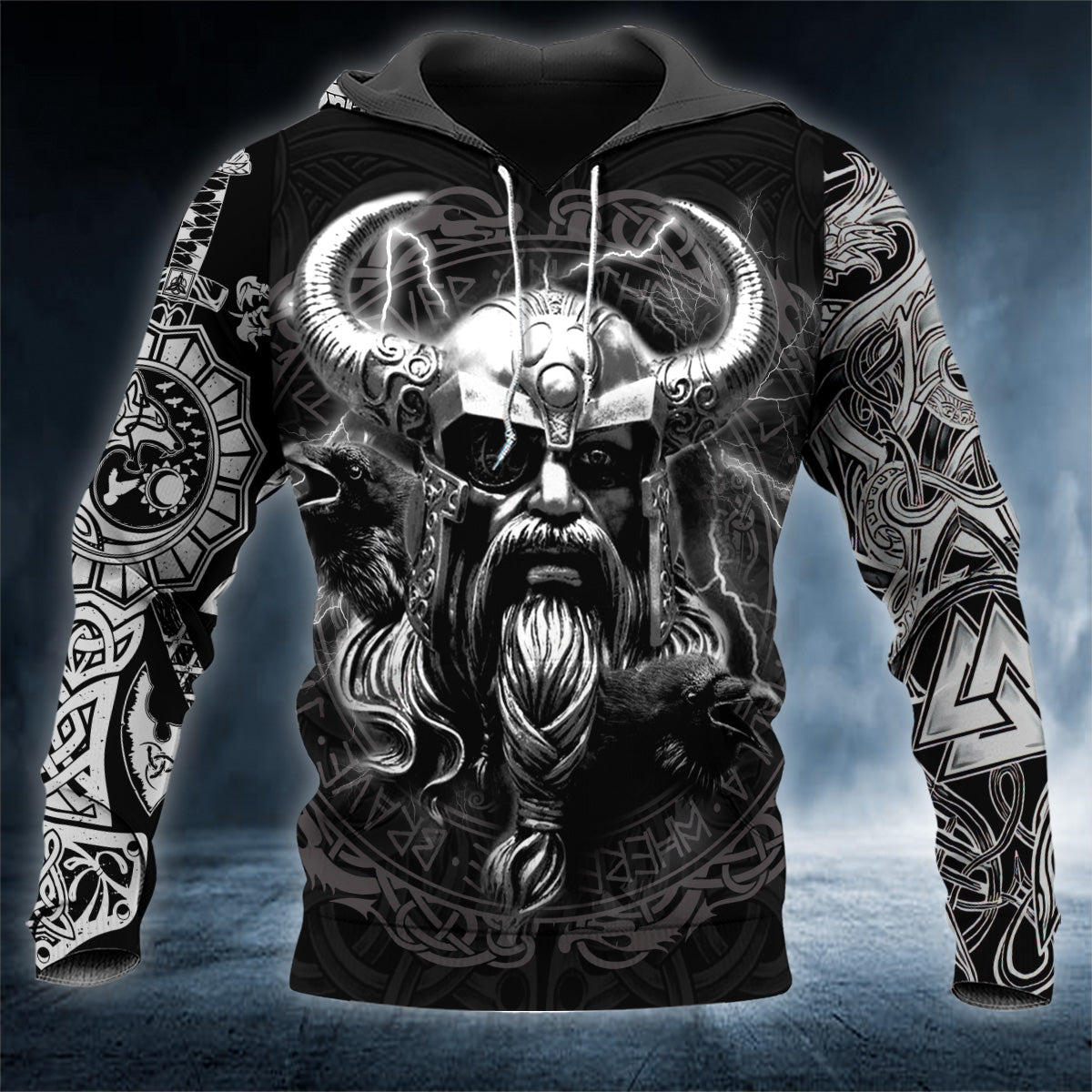 My Old Friend Norse Warrior Odin King Viking 3D All Over Printed Unisex Hoodie US Size