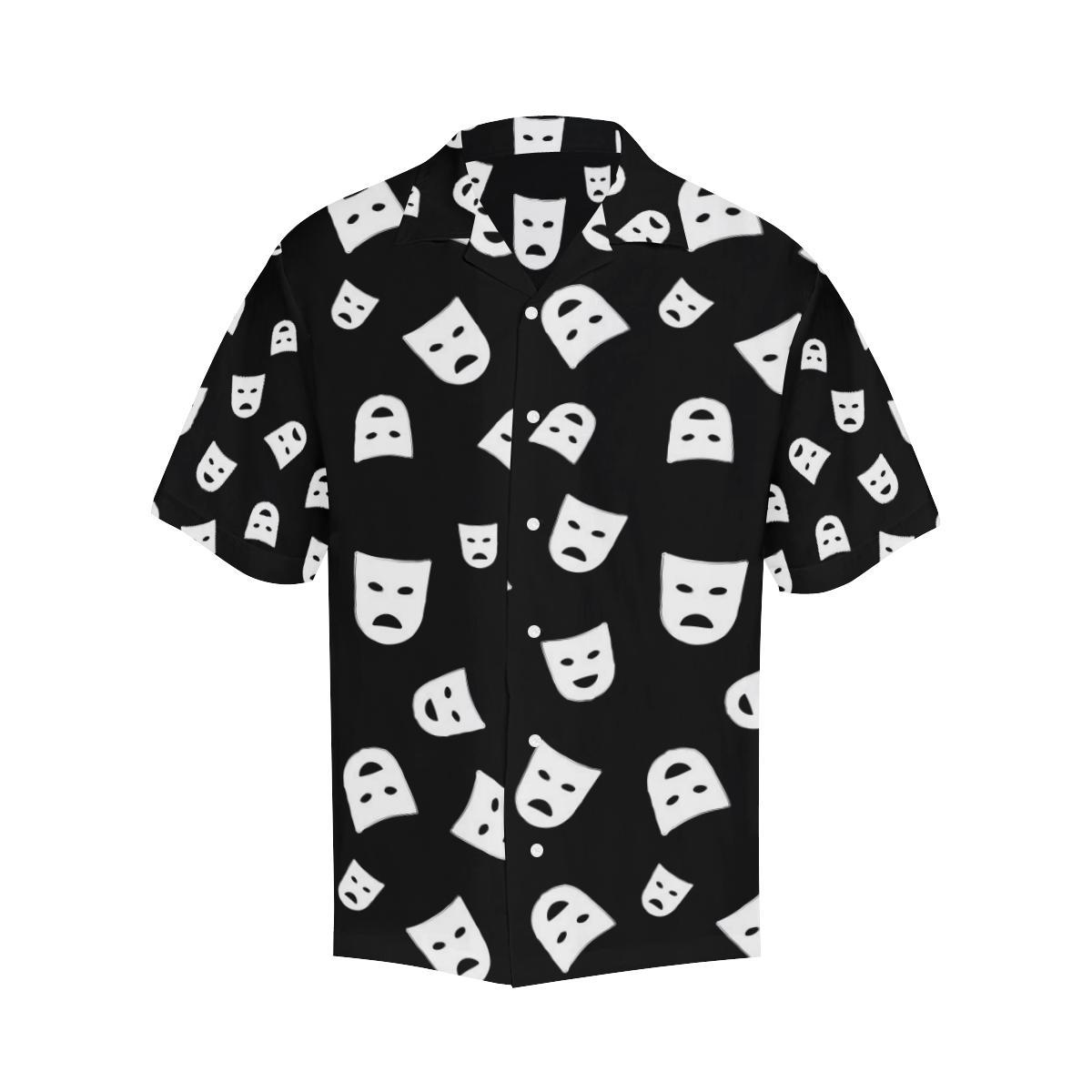 Acting Mask Pattern Print Design Hawaiian Shirt