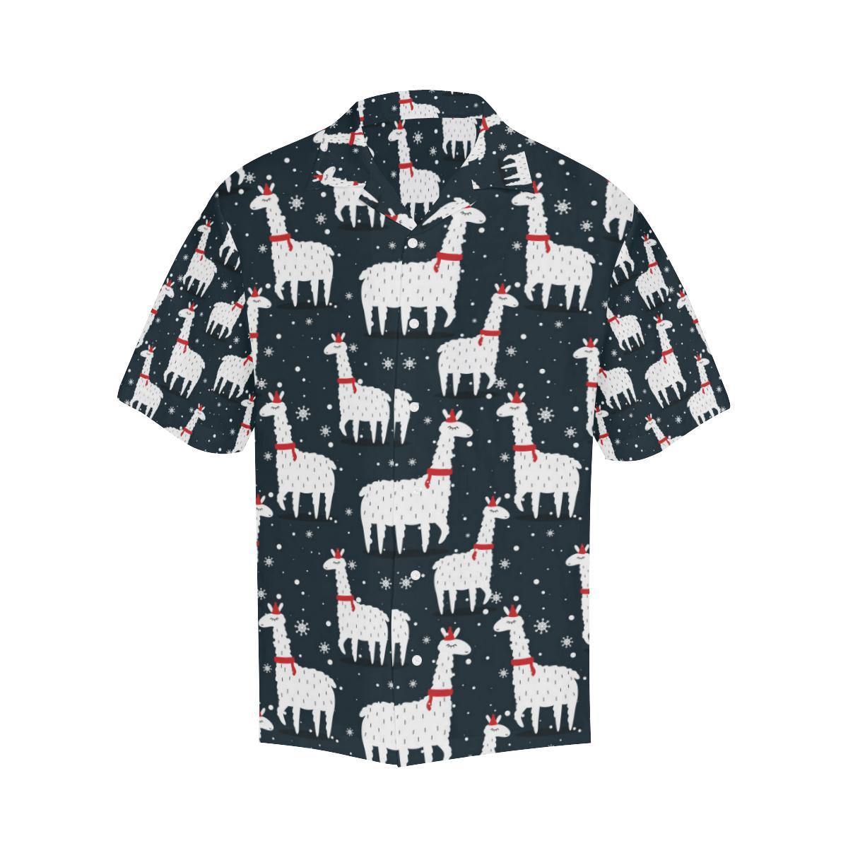 Alpaca Pattern Print Design Hawaiian Shirt