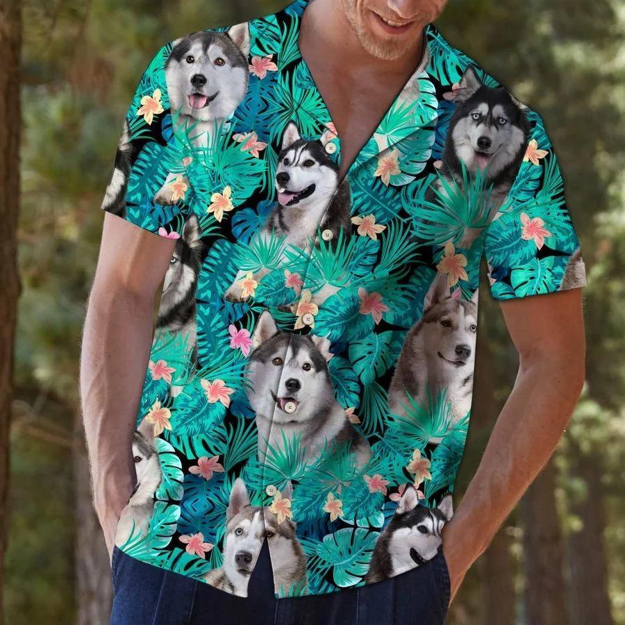 Siberian Husky Tropical Hawaii Shirt Ta0708201 Unique Beach Hawaiian