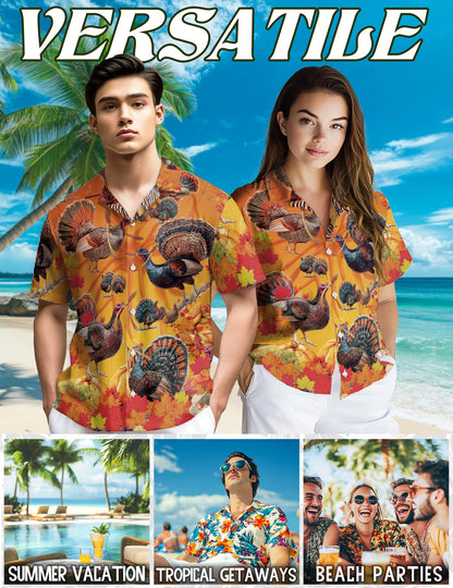 Pineapple Red Angus Cattle Hawaiian Shirt for Men, Button Down Aloha Shirt - Azhawaiian