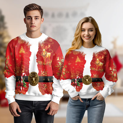 Santa Clause Sweatshirt – Christmas 3D All Over Print Design
