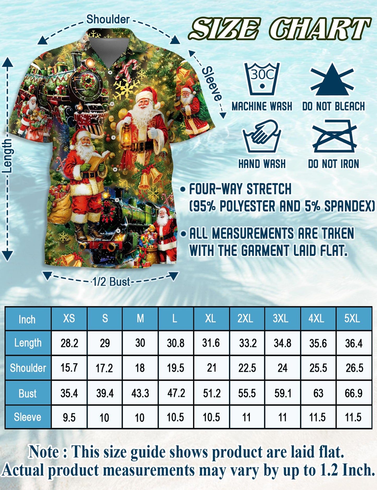 Skull Santa Christmas Hawaiian Shirt for Men, Button Down Aloha Shirt - Azhawaiian