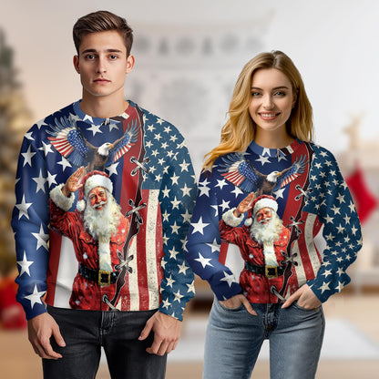 Christmas Santa Clause Sweatshirt – Christmas 3D All Over Print Design