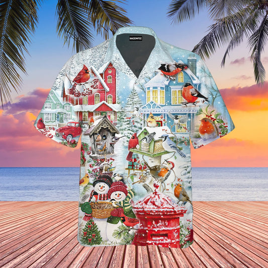 Amazing Christmas Birds Hawaiian Shirt | For Men &amp;amp; Women | Adult | Wt1005