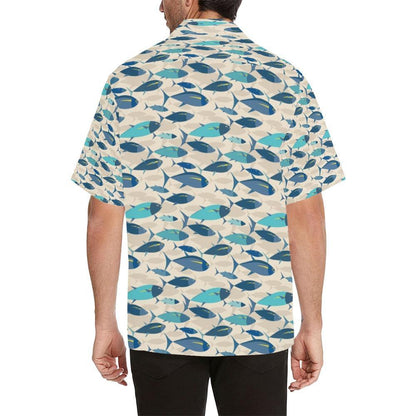 Tuna Fish Print Design Hawaiian Shirt