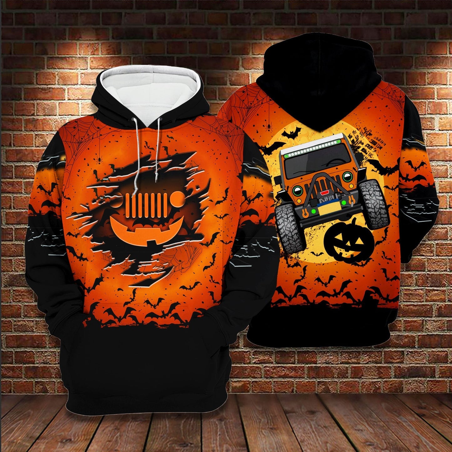 Jp-O-Ween 3D All Over Unisex Hoodie