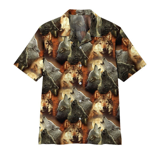  3D Wolf Hawaii Shirt