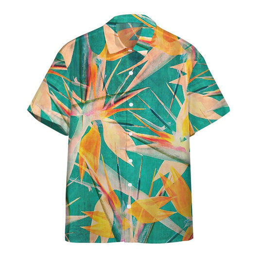  3D Strelitzia Flower Hawaii Shirt