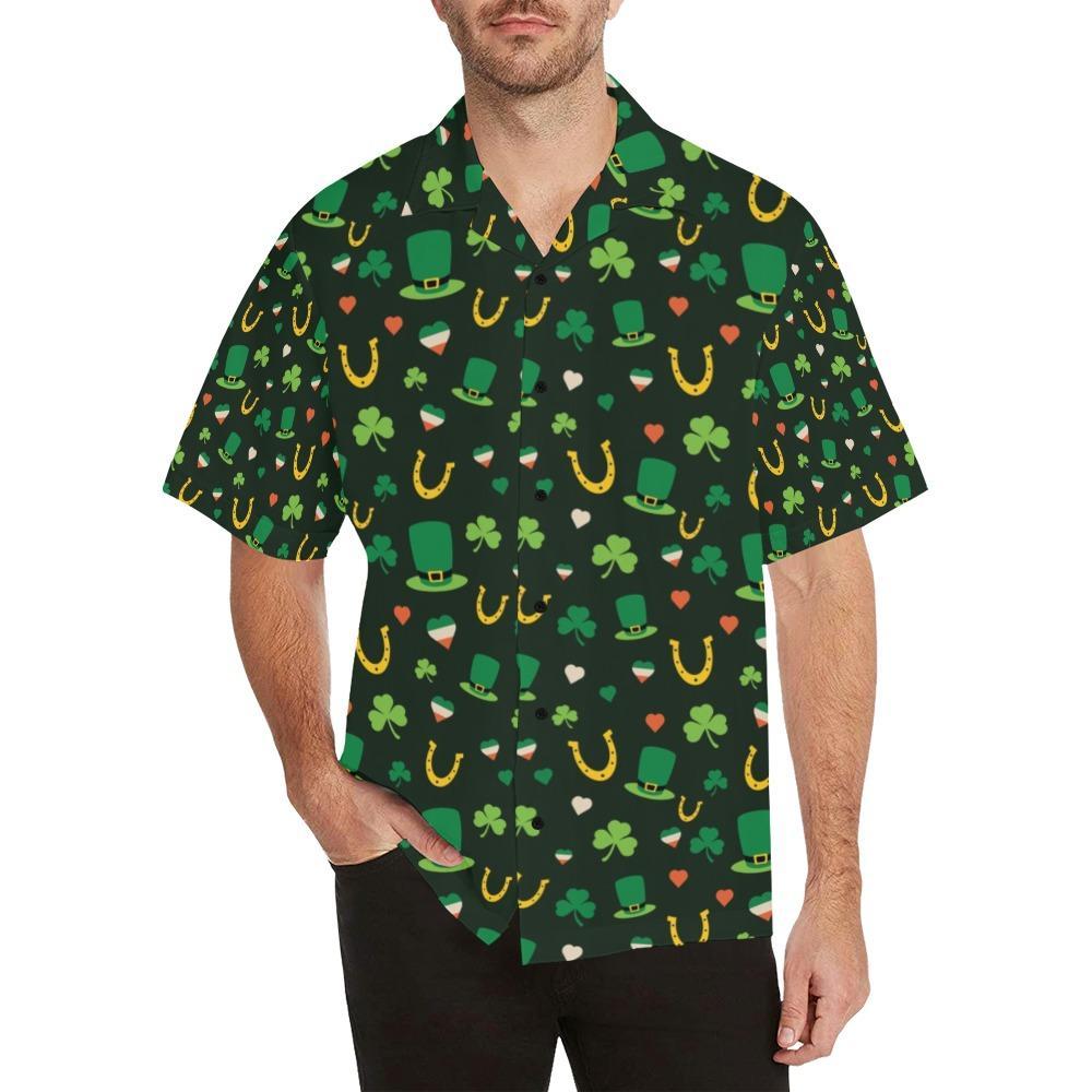 Shamrock Print Design Hawaiian Shirt