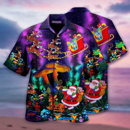 Hawaiian Aloha Shirts Mushroom Funny Christmas