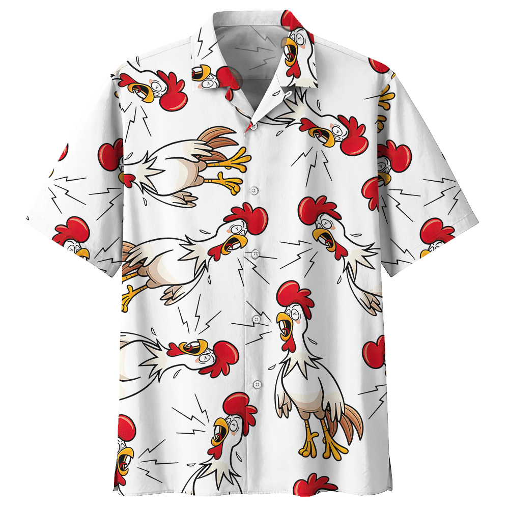 Chicken   White Nice Design Unisex Hawaiian Shirt For Men And Women Dhc17063707