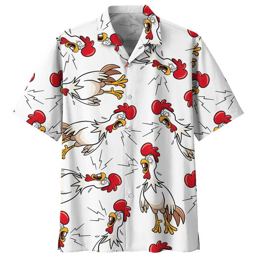 Chicken   White Nice Design Unisex Hawaiian Shirt For Men And Women Dhc17063707