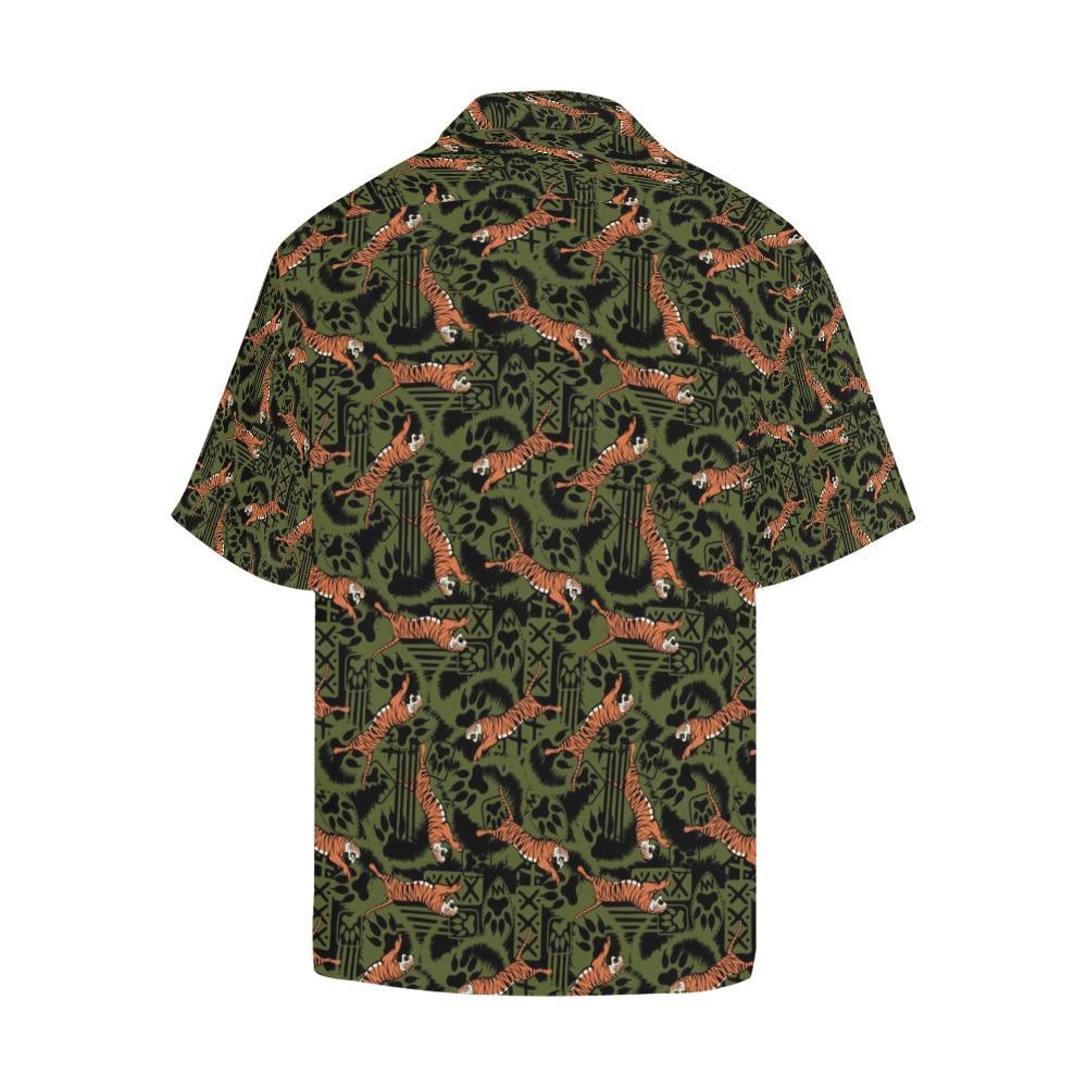 Tiger Pattern Print Design Hawaiian Shirt