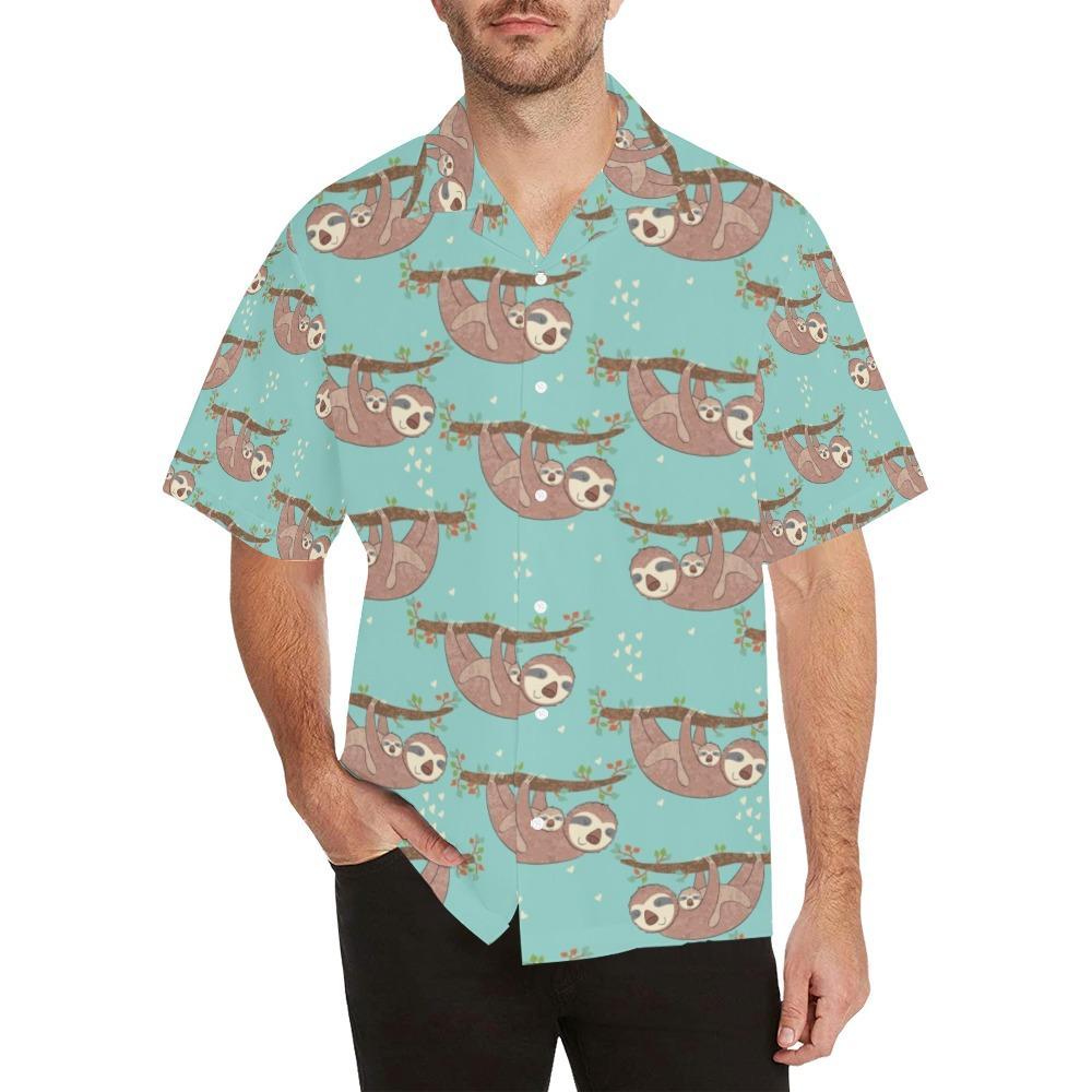 Sloth Print Design Hawaiian Shirt