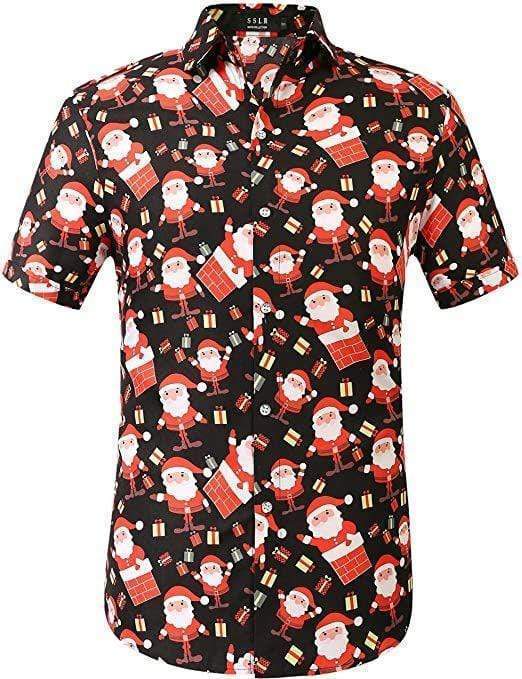 Santa Claus Holiday Party Christmas Hawaiian Shirt | For Men & Women | Adult | HW1762