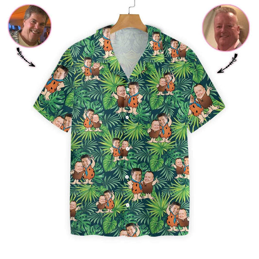 Personalized Cartoon Hawaiian Aloha Shirts Custom Face #H