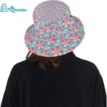 3D sakura cherry blossom pattern Unisex Bucket Hat