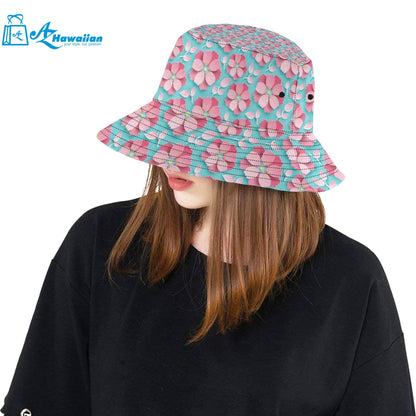 3D sakura cherry blossom pattern Unisex Bucket Hat