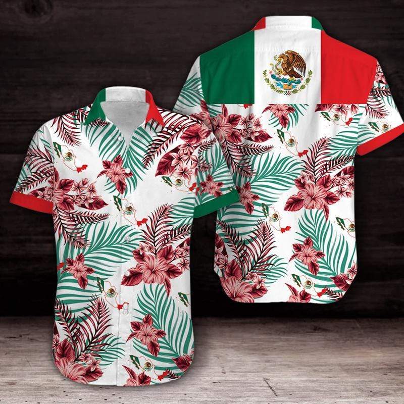 Mexican Eagle Tropical Unisex Hawaiian Aloha Shirts